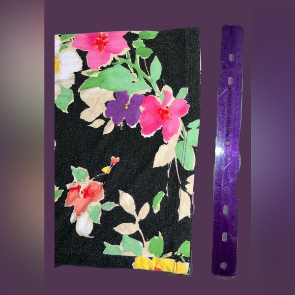 Lauren Ralph Lauren~1X; Multi color, Floral, Wide-leg stretchy pants - Picture 4 of 7